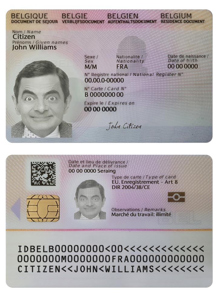 Carte de séjour belge, 2021 présent